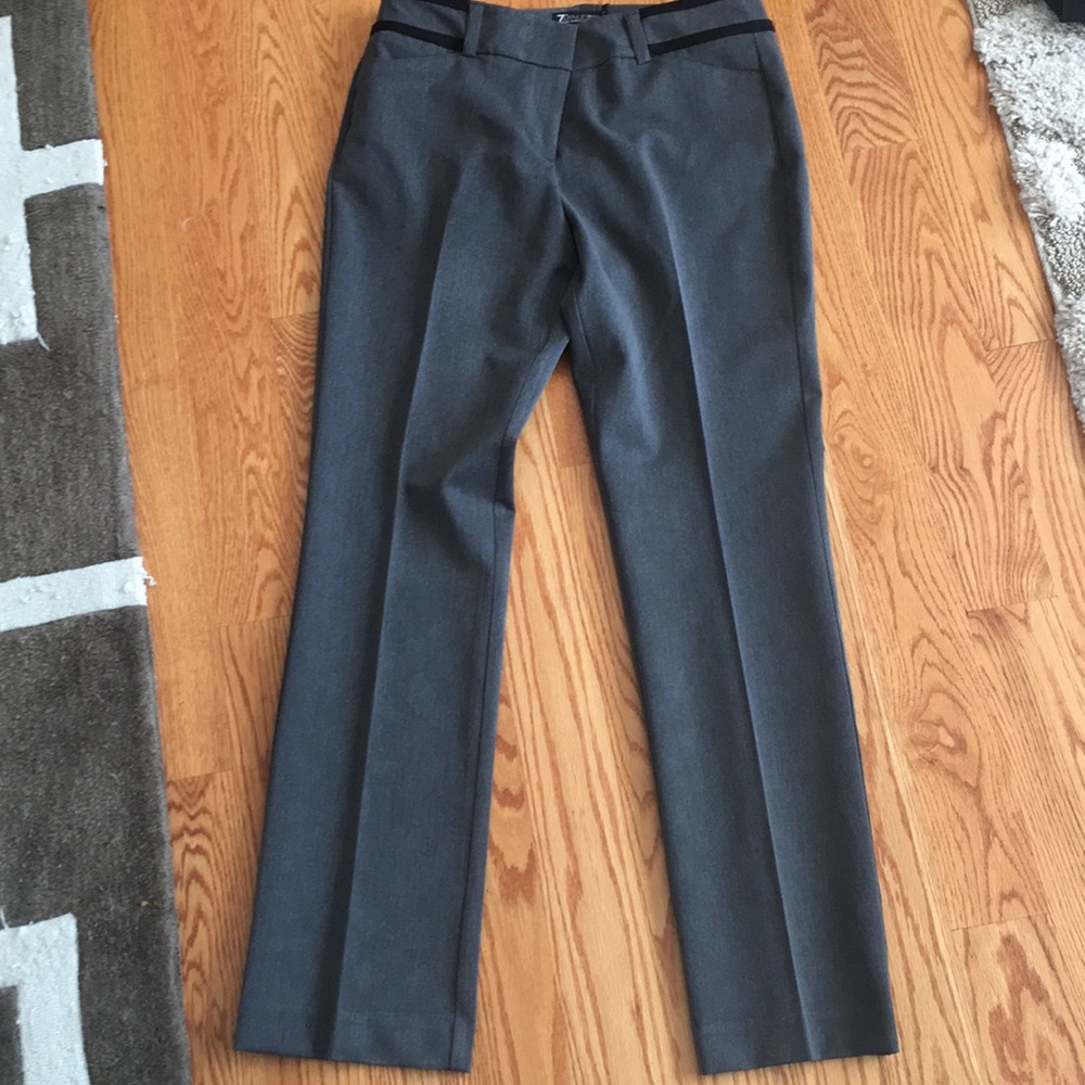 Gray bootcut pants
